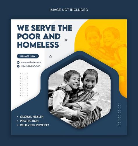 Charity activity campaign instagram post... | Premium Psd #Freepik #psd #banner Charity Instagram Post, Charity Activities, Charity Poster, Product Branding, Media Poster, Photoshop Tutorial Photo Editing, Fashion Banner, Banner Templates, Graphic Design Company