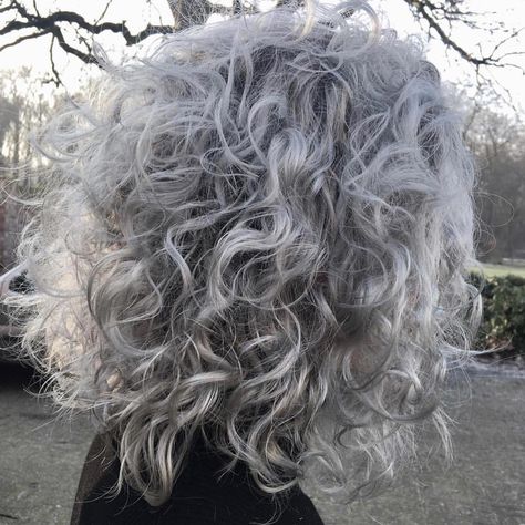 Grey Haircuts, Curly Silver Hair, Grey Hair Over 50, Lovely Grey, Grey Curly Hair, Highlights Curly Hair, Short Silver Hair, Gorgeous Gray Hair, Hair Silver