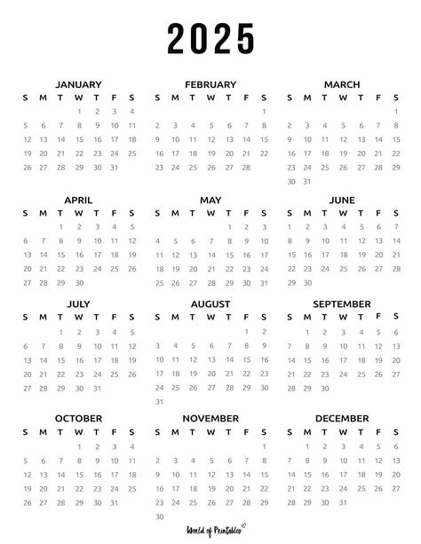 Elevate your planning game in 2025 with our printable yearly calendar. Stay on top of important dates and events with a touch of elegance. Mini Calendars 2024 Free Printable, Months Of The Year Printables Free, 2024 Calendar Printable Free, Black And White Calendar, Printable Calendar Design, Calender Printables, 2024 Printable Calendar, Printable Yearly Calendar, Free Calendars