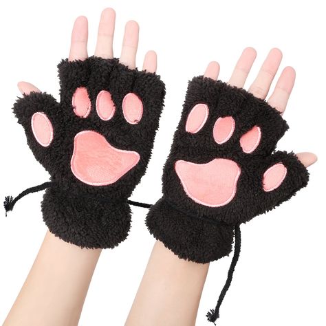 PRICES MAY VARY. 100% Cotton Pull On closure Dry Clean Only Fur,soft touch material One size fits most soft,size:21.5 X 15cm Add colors to 14 kinds of Great for christmas Party, anime coplay,casual wear to keep warm in the winter With little cat paw pattern,soft-touch fur and fingerless,the glove makes you hand in lovely,warm and flexible situation,there is a good item for you in winter,especailly you in work. Model Number:160917AC0062(ZKJY003)C5Z50 Beautiful Gloves, Claw Gloves, Paw Gloves, Tom Y Jerry, Mode Kawaii, Paw Pattern, Soft Winter, Cold Weather Gloves, Crochet Mittens