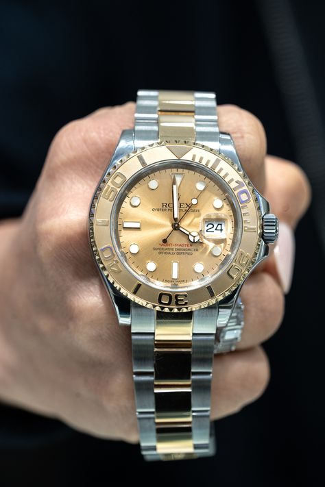 Rolex Yachtmaster I REF #16623 G-Luxe jewelers has the best watch collection! We offer a variety of models & brands to browse through Contact us or visit our showroom today! 305-216-8693 32 NE 1st MIami, FL G Luxe Jewelers Rolex Yachtmaster, Yacht Master Ii, Rolex Yacht Master, Watches Rolex, Expensive Watches, Mens Luxury, Miami Fl, Watch Collection, Cool Watches