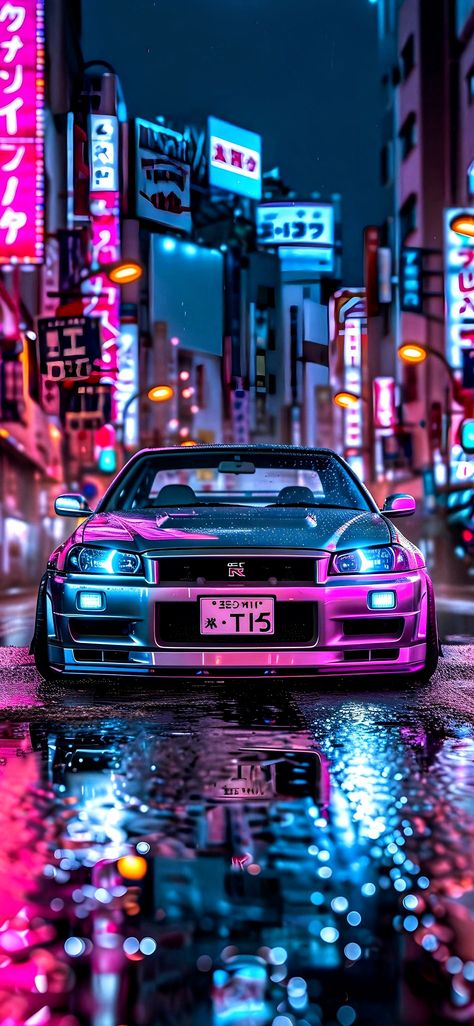 Jdm Cars Wallpapers 4k, Wallpaper Jdm, Japan Wallpaper, Mercedes Benz Wallpaper, Nissan Gtr R34, R34 Skyline, Jdm Wallpaper, Gtr R34, Anime City