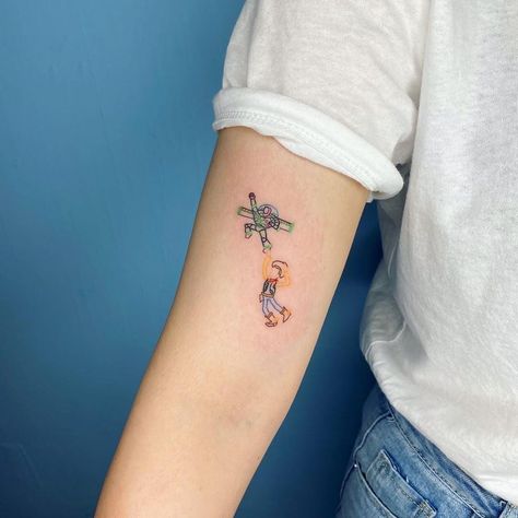 Toy Story Tattoo Ideas Best Friends, Buzz And Woody Tattoo, Epcot Tattoo, Disney Matching Tattoos, Buzz Tattoo, Matching Disney Tattoos, Disney Tattoos Quotes, Gum Wallpaper, Up Tattoo Ideas