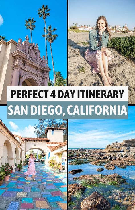 How to Spend 4 Perfect Days in San Diego [Itinerary] San Diego Itinerary, San Diego Bucket List, California Coast Road Trip, West Coast Travel, La Jolla San Diego, San Diego Vacation, Nature Destinations, Visit San Diego, Perfect Days