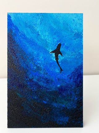 Deep Blue Sea: Technique for Beginners : 6 Steps (with Pictures) - Instructables Deep Sea Painting Acrylic, Blue Acrylic Painting Ideas, Blue Drawings Aesthetic, Sea Animal Paintings, Deep Sea Painting, Deep Sea Art, Blue Sea Painting, Deep Underwater, Blue Acrylic Painting