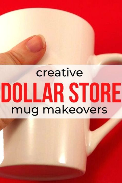 $1 mugs are a budget friendly christmas gift idea. Best of all, dollar tree mugs can be customized a zillion different ways. Cute $1 coffee mug makeover. #hometalk Diy Personalized Coffee Mugs, Decorated Coffee Mugs, Coffee Mug Decor, Custom Mugs Diy, Christmas Coffee Mug Ideas, How To Paint Coffee Mugs, Coffee Mug Crafts Diy, Painting On Coffee Mugs, Xmas Mugs Diy Gift Ideas