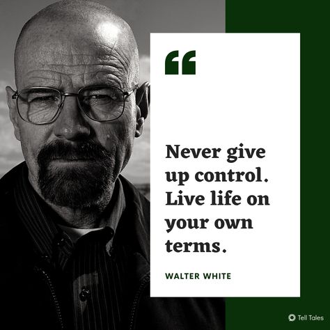 Our quote of the week is by the one and only Walter White 📺 Walter White Quotes Breaking Bad, Breaking Bad Quotes Inspiration, Secret Santa Quotes, Walter White Quotes, Breaking Bad Costume, Breaking Bad Quotes, Breaking Bad Tattoo, Hector Salamanca, So No Head