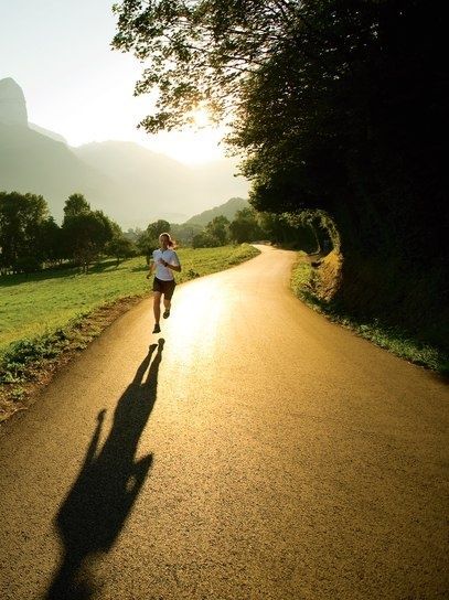 Time to find your New Years resolution! Trees, Sun, Running, The Sun, Road