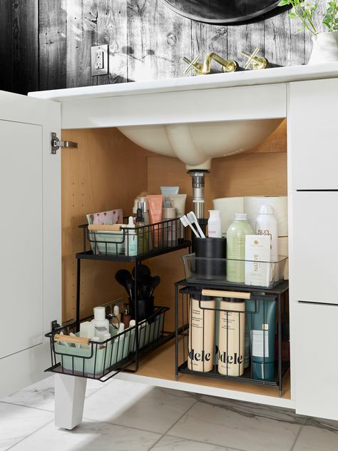 College Organisation, Bathroom Closet Organization, Bathroom Drawer Organization, Small Bathroom Organization, Bathroom Drawers, House Organisation, College Organization, Small Bathroom Vanities, Bathroom Closet