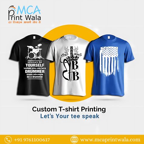 🎨✨ Elevate your brand with custom design printing! 🖨️🌟 Whether it's business cards, flyers, or promotional merchandise, @McaPrintWala has got you covered. From concept to creation, we bring your vision to life with quality and precision. For More Information:- +91 9761100617 [Best Printing Solutions In uttar pradesh, Mug Printing in Bulandshahr, Perfect Gift for her , Brand Identity, T-shirt Printing, brand visibility, Cussion Printing, Brand promotion, Promotional gifts, Anniversary gifts,... Promotional Merchandise, Brand Visibility, Custom T Shirt Printing, Gifts Anniversary, Brand Promotion, Shirt Printing, Mug Printing, T Shirt Printing, Uttar Pradesh