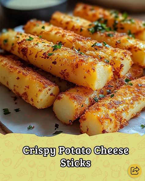 Potato Sticks, Cheesy Potato, Shredded Cheddar Cheese, Cheese Sticks, Cheesy Potatoes, Crispy Potatoes, Russet Potatoes, 1 Pound, Cheddar Cheese