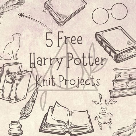 New post! Find a free knit pattern to make for a Harry Potter fan! I tried to find patterns with not so obvious references. Check out these 5 free Harry potter knits! #harrypotter #harrypotterfan #harrypotterknits #knittingaddict #knittingbooks #freeknittingpattern Harry Potter Knitting Patterns Free, Harry Potter Knitting Patterns, Harry Potter Knitting, Free Knit Pattern, Harry Potter Knit, Knitting Books, Free Knitting Pattern, Harry Potter Fan, Knit Pattern