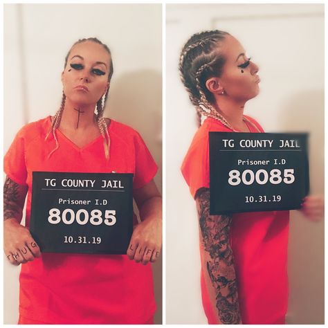 Diy Inmate Costume Women, Hot Prisoner Costume, Prisoner Costume Womens, Prisoner Costume Halloween, Orange Prisoner Costume, Convict Costume, Inmate Costume, Halloween Prisoner Costume, Office Halloween Costumes