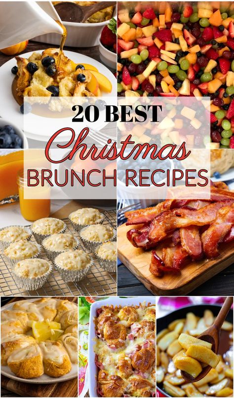 Christmas Recipes Brunch, Christmas Family Brunch Ideas, Brunch Ideas For Christmas Morning, Brunch Menus For Christmas, Family Christmas Brunch Ideas, Festive Brunch Ideas, Holiday Brunch Menu Ideas, Christmas Breakfast Party Food, Breakfast Christmas Ideas