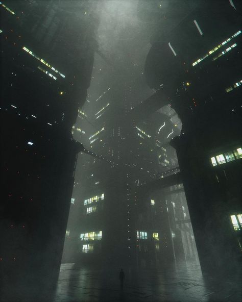 City At Night, Cyberpunk Aesthetic, Dark City, Cyberpunk City, Dark Paradise, Cloud Strife, Futuristic City, Arte Inspo, Night Aesthetic