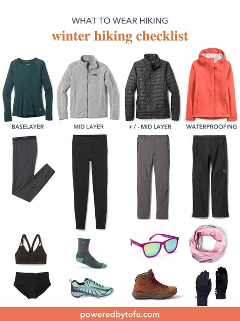 Layered Hiking Outfit, Hiking Layers For Women, 65 Degree Weather Outfit, Cold Weather Hiking Outfit, Cold Hiking Outfit, Hiking Outfits Fall, Patagonia Trip, Hiking In Winter, What To Wear Hiking