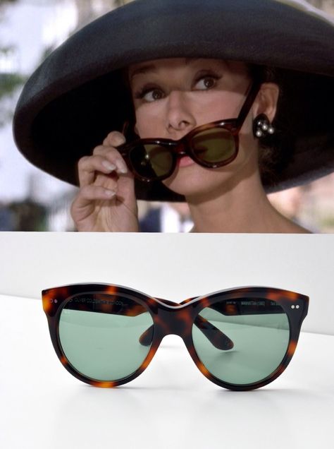 Oliver Goldsmith 'Manhattan' Sunglasses. Audrey Hepburn Breakfast at Tiffany's replicas! Oliver Goldsmith Manhattan Sunglasses, Breakfast At Tiffany's Sunglasses, Audrey Hepburn Jewelry, Tiffanys Sunglasses, Audrey Hepburn Sunglasses, Hepburn Audrey, Fancy Items, Nouveau Riche, Audrey Hepburn Breakfast At Tiffanys