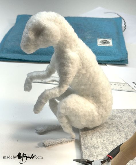 What to know before starting to Needle Felt Animals - Made By Barb Wool Animals Felted, How To Needle Felt Animals, Diy Felted Animals, Felted Animals Tutorial, Needle Felt Doll, Animal Felting, Needle Felting Diy Tutorials, Felt Doll Tutorial, Needle Felting Animals