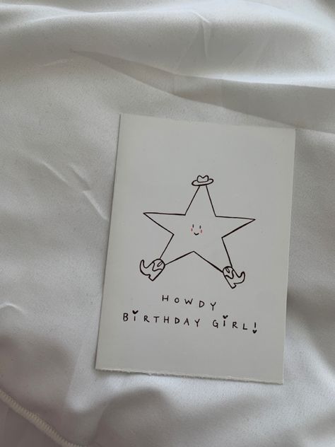 Bestie Birthday Gift Ideas 21, Birthday Cards Cute Diy, Birthday Card Mom Ideas, Simple Bday Cards Diy, Cute Diy Valentines Cards For Friends, Cowgirl Birthday Gift Ideas, Drawings For Your Bestie, Cute Homemade Bday Cards, 21st Card Ideas