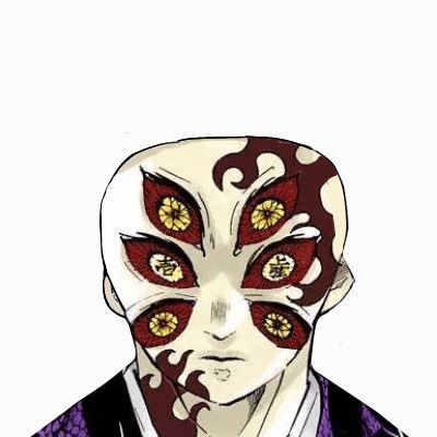 Kokushibo Cursed Image, Bald Kokushibo, Bald Demon Slayer, Bald Demon Slayer Characters, Chibi Kokushibou, Bald Douma, Bald Tanjiro, Chibi Kokushibo, Cursed Demon Slayer Images