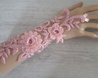 Fingerless Gloves Wedding, Princess Gloves, Arm Accessories, Pink Gloves, Gloves Fashion, Prom Accessories, Blush Bridal, Wedding Gloves, Satin Ribbons