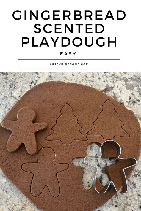 Gingerbread Scented Playdough Recipe Gingerbread Playdoh, Gingerbread Playdough Recipe, Scented Playdough Recipe, Gingerbread Playdough, Gingerbread Play Dough, Cozy Scents, Diy Play Doh, Gingerbread Story, Scented Playdough