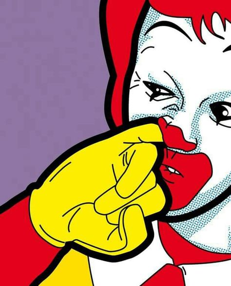 McDonald's Ron Picking His Nose Illustration Pop Art, Childhood Characters, Blond Amsterdam, Jasper Johns, Pop Art Illustration, Pop Art Comic, Art Et Illustration, Art Pop, Arte Popular