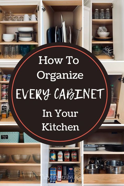 New Kitchen Organization Cupboards, Tiny Cabinet Organization, Organisation, Kitchen Organization Ideas Cups, Over Stove Cabinet Organization, Upper Cabinets Organization, Kitchen Cup Storage, Glassware Organization Kitchen Cabinets, Organize Plates In Cabinet