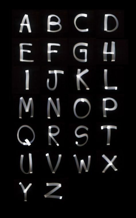 marcus byrne turns iPhone painted light into font + 3D letter Light Font Design, Painting Layout, Light Typography, Inspiration Typographie, Iphone Light, Light Font, Typography Artwork, Typography Alphabet, Light Letters