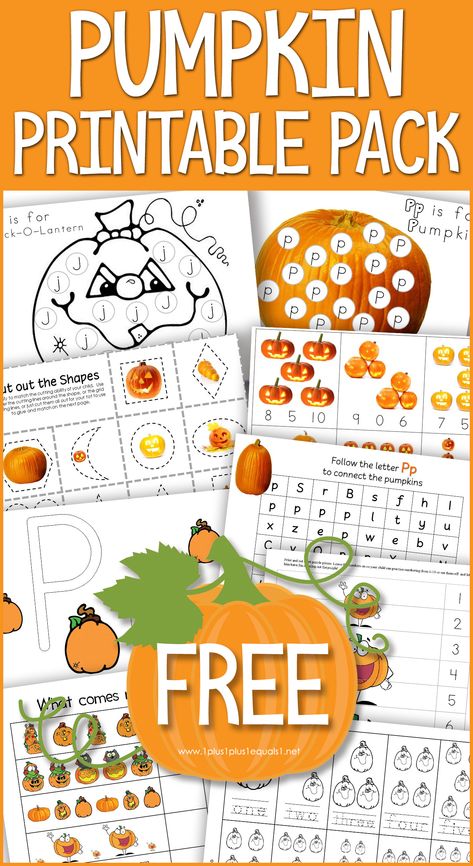 Spooky The Square Pumpkin Activities Preschool, All About Pumpkins Preschool, Preschool Fall Activities Free Printable, Pumpkins Preschool Activities, Pumpkin Literacy Activities Preschool, Pumpkin Preschool Activities, Preschool Pumpkin Activities, Halloween Preschool Activities, Pumpkin Preschool