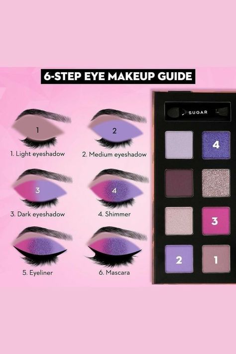 Colourful Eyeshadow Looks, Colourful Eyeshadow, Eye Makeup Guide, Easy Eye Makeup Tutorial, Everyday Eyeshadow, Makeup Order, Learn Makeup, Beginners Eye Makeup, Simple Makeup Tips