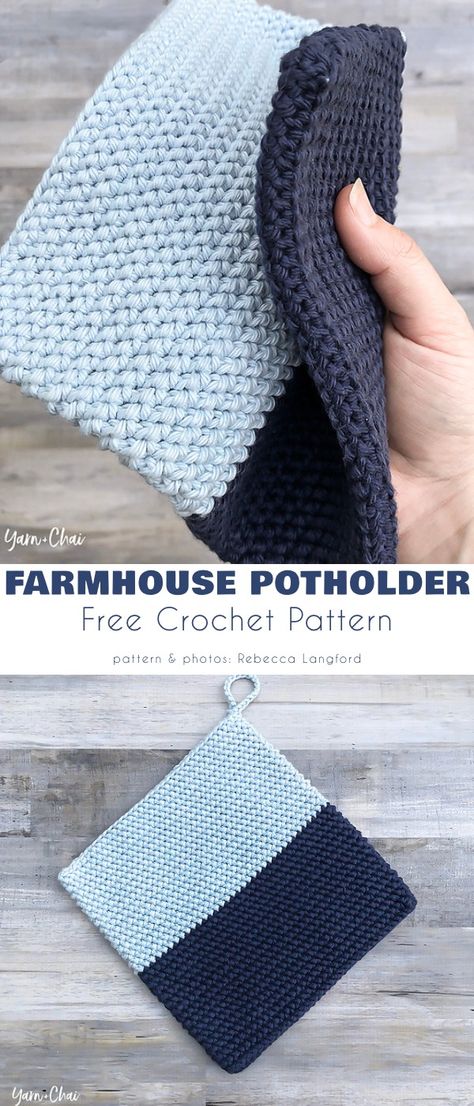 Crochet Block Stitch Pattern, Crochet Pan Holder, Diy Crochet Pot Holders, Crochet Oven Potholders, Knitting Potholders, Cotton Yarn Crochet Patterns Free, Crochet Items That Sell Well, Knit Potholders, Pot Holders Crochet