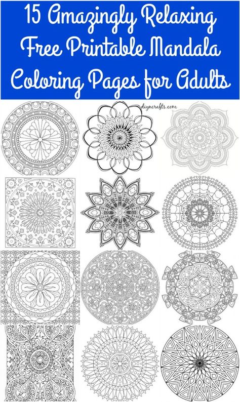 15 Amazingly Relaxing Free Printable Mandala Coloring Pages for Adults Free Printable Mandala Coloring Pages, Printable Mandala Coloring Pages, Mandala Coloring Pages For Adults, Word Mandala, Printable Mandala, Coloring Mandalas, Mandala Doodle, Mandala Wallpaper, Design Mandala