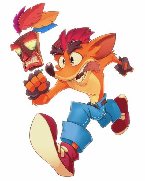 Game Doodle, Crash Bandicoot Characters, Snk King Of Fighters, Black Panther Art, Nintendo Art, Artist Alley, Fandom Games, Cartoon Character Pictures, Crash Bandicoot