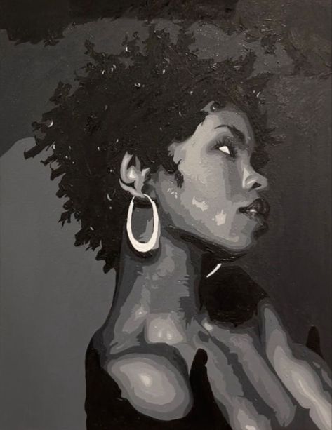 Famous Black Paintings, Black Struggle Art, Black Artist Painting, Black Culture Art Painting, Black Art Pictures Inspiration, Afrocentric Art Painting, Black People Paintings, Black Woman Art Aesthetic, Lauryn Hill Painting