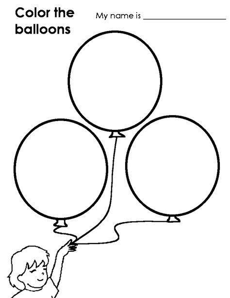 http://www.eslkidstuff.com/Worksheets/balloonscolor.gif English Worksheets For Pre Nursery, Balloon Worksheet, Worksheet For Playgroup, Balloons Coloring Pages, Worksheets For Playgroup, Nursery School Activities, Letter Worksheets For Preschool, Balloon Pictures, Nursery Pictures