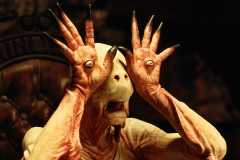 From Pan's Labyrinth-the Pale Man Funny Scary Pictures, Pan's Labyrinth, Doug Jones, The Boogeyman, I Love Cinema, Best Horrors, Movie Monsters, The Villain, Scary Movies