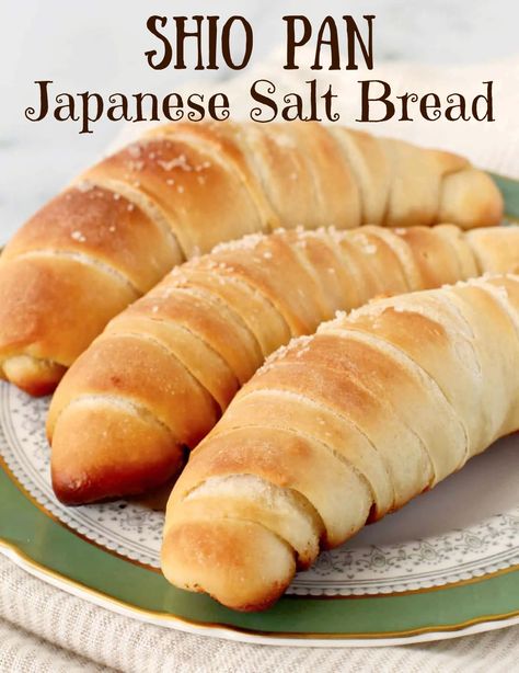 Japanese Salt Bread - Shio Pan Salt Bread, European Butter, Bagel Toppings, Japanese Bread, Cookie Toppings, Food Places, Bakery Cafe, Everything Bagel, Fun Baking Recipes