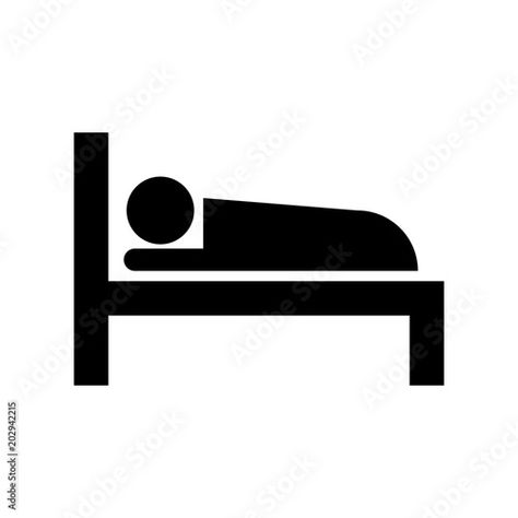 Bed Vector, Simple Icon, Adobe Stock, Stock Vector, Stock Images, Human, Bed, Frame, Quick Saves