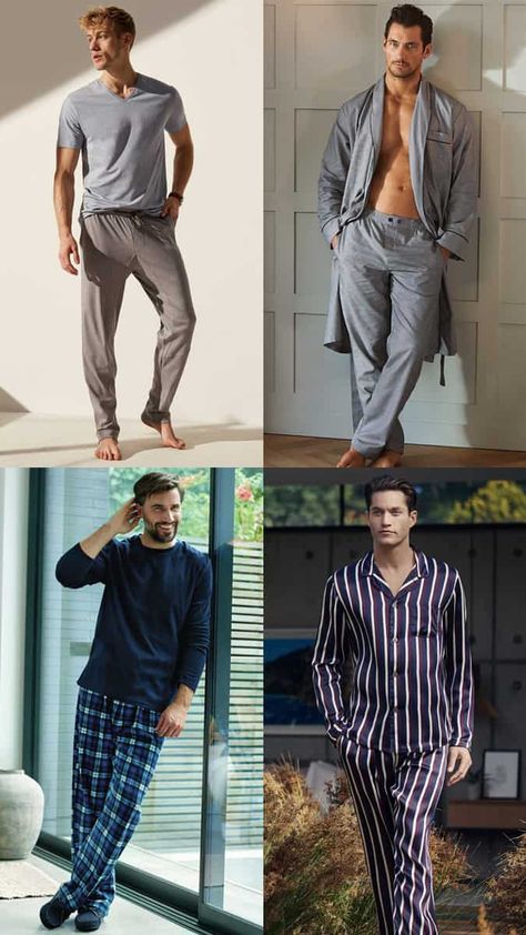 The Best Men's Pyjamas For Lounging About In Style Pajama Party Outfit, Lounge Wear Stylish, Mens Leisure Wear, Lounge Wear Men, Lounge Wear Sets, Mens Pjs, Men Nightwear, Stylish Pajamas, Men Loungewear