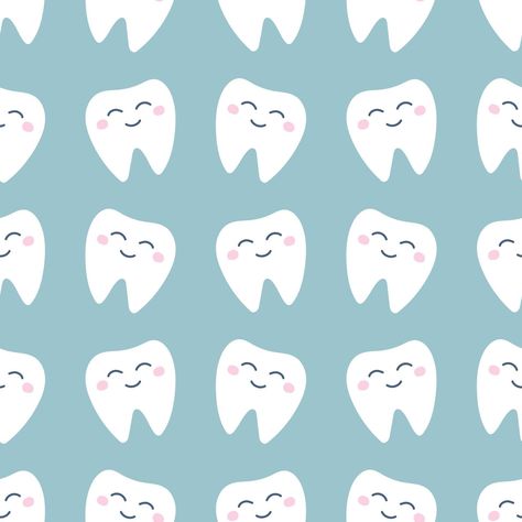 Wallpaper For Computer, Dental Wallpaper, Teeth Illustration, Dental Art, Pink Cheeks, First Tooth, White Teeth, Free Vector Graphics, Computer Wallpaper