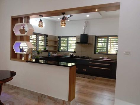 Open Kitchen Ideas Indian, Open Kitchen Partition Ideas, Indian Kitchen Interior, Kitchen Partition Ideas, Kitchen Vastu, Kitchen Partition, Open Kitchen Design, Modern Kitchen Open, Partition Ideas