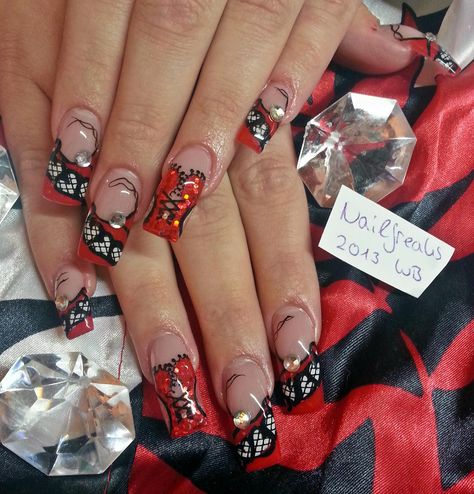 Nailart Moulin Rouge 2013! Moulin Rouge Nails, Moulin Rouge Nail Art, Come What May Tattoo Moulin Rouge, Moulin Rouge Accessories, The Sparkling Diamond Moulin Rouge, Moulin Rouge Necklace, Rock Nails, French Acrylic Nails, 3d Nail Art