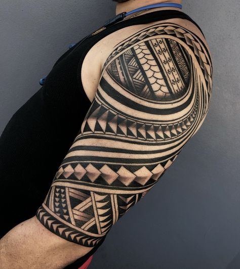 မာရာ Tattoo, အီဂျစ် Tattoo, မာယာ Tattoo, Half Sleeve Tattoos Polynesian, Maori Tattoo Arm, Polynesian Tattoo Sleeve, Arm Tattoos For Men, Tato Maori, Armband Tattoos For Men