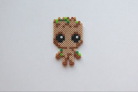 Groot Perler, Perler Bead Designs, Perler Beads Ideas, Hamma Beads Ideas, Easy Perler Bead Patterns, Melty Bead Patterns, Pearl Beads Pattern, Easy Perler Beads Ideas, Fuse Bead Patterns