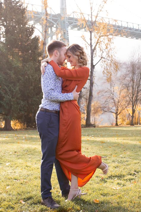 Orange Couple Outfit, Outfit Couple, Burnt Orange Dress, Orange Outfit, Golden Light, Golden Lights, Light Show, Orange Dress, Love Couple