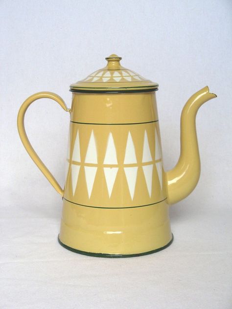 Enamel Coffee Pot, Enamel Cookware, Coffee Tips, Vintage Coffee Pot, Vintage Teapot, Moka Pot, Vintage Enamelware, Deco Retro, Coffee Pots