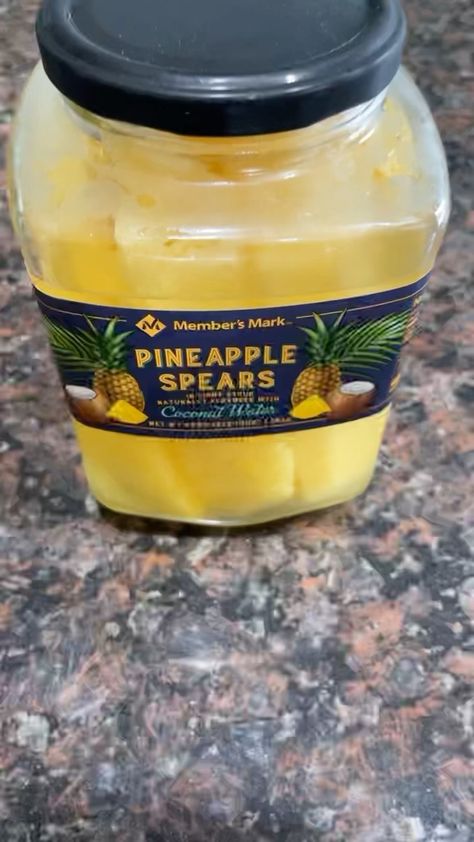 nelja5 on Instagram: Pineapple Spears with coconut water! Delicious!!! Pineapple In Coconut Water, Pineapple Spears In Coconut Water, Pineapple Spears, Food Esthetics, Pineapple Water, Snacks Ideas, Healthy Lifestyle Food, Food Inspo, Food Obsession