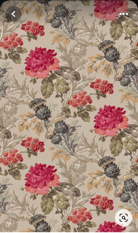 Flower Pattern Design Prints, Designer Fabric Collections, Flower Print Pattern, Flowers In Bloom, Fabric Print Design, Floral Textile, Vintage Floral Wallpapers, Vintage Flowers Wallpaper, Vintage Flower Prints