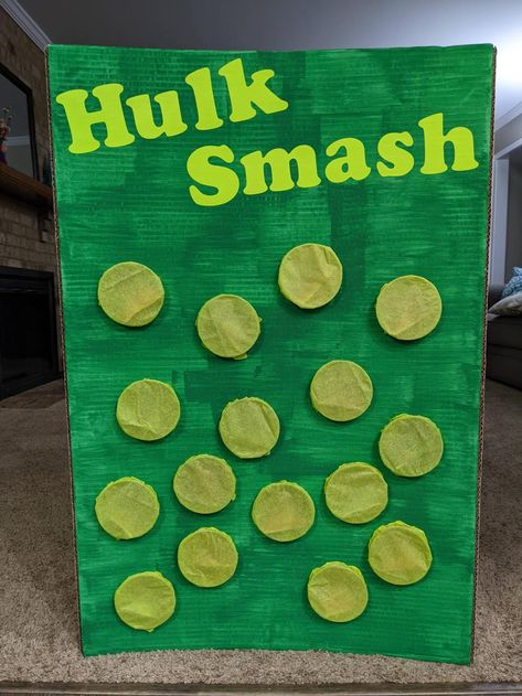 Cristin Creates - An Avengers Party Hulk Punch Game, Marvel Avengers Party Decorations, Avengers Theme Birthday Party Food, Avengers Games For Kids, Superhero Birthday Party Games For Kids, Avengers Birthday Party Diy, Marvel Birthday Games, Super Hero Birthday Party Ideas Games, Avengers Birthday Games